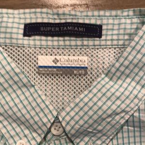 Columbia Super Tamiami Short Sleeve PFG shirt green.